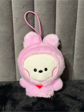 BT21 Cooky Baby Pink Bunny Plush Keychain Bag Charm BTS LINE Friends Mini Plush